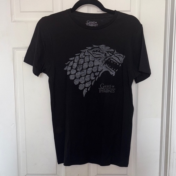 Official Game Of Thrones House Stark Direwolf Head HBO T-Shirt - Picture 1 of 3